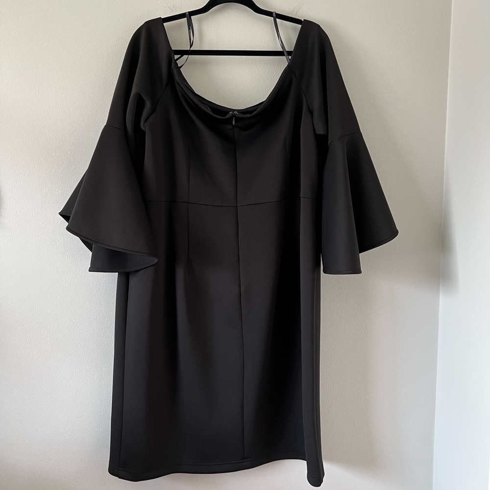 Eloquii Off the Shoulder Flare Sleeve Dress - Picture 8 of 8